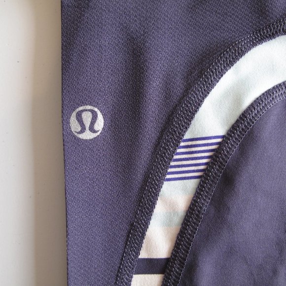 LULULEMON Run Crop Inspire Midnight Blue and Paste - Picture 8 of 8